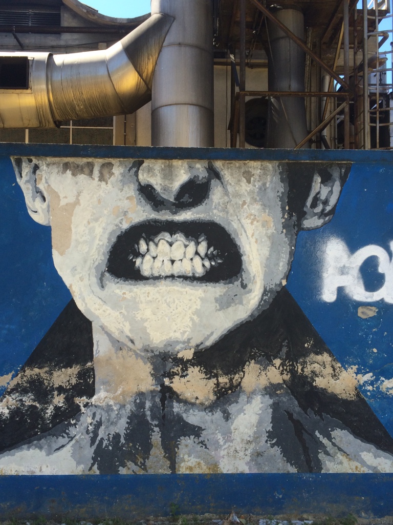 Graffiti, ansikte, Lissabon